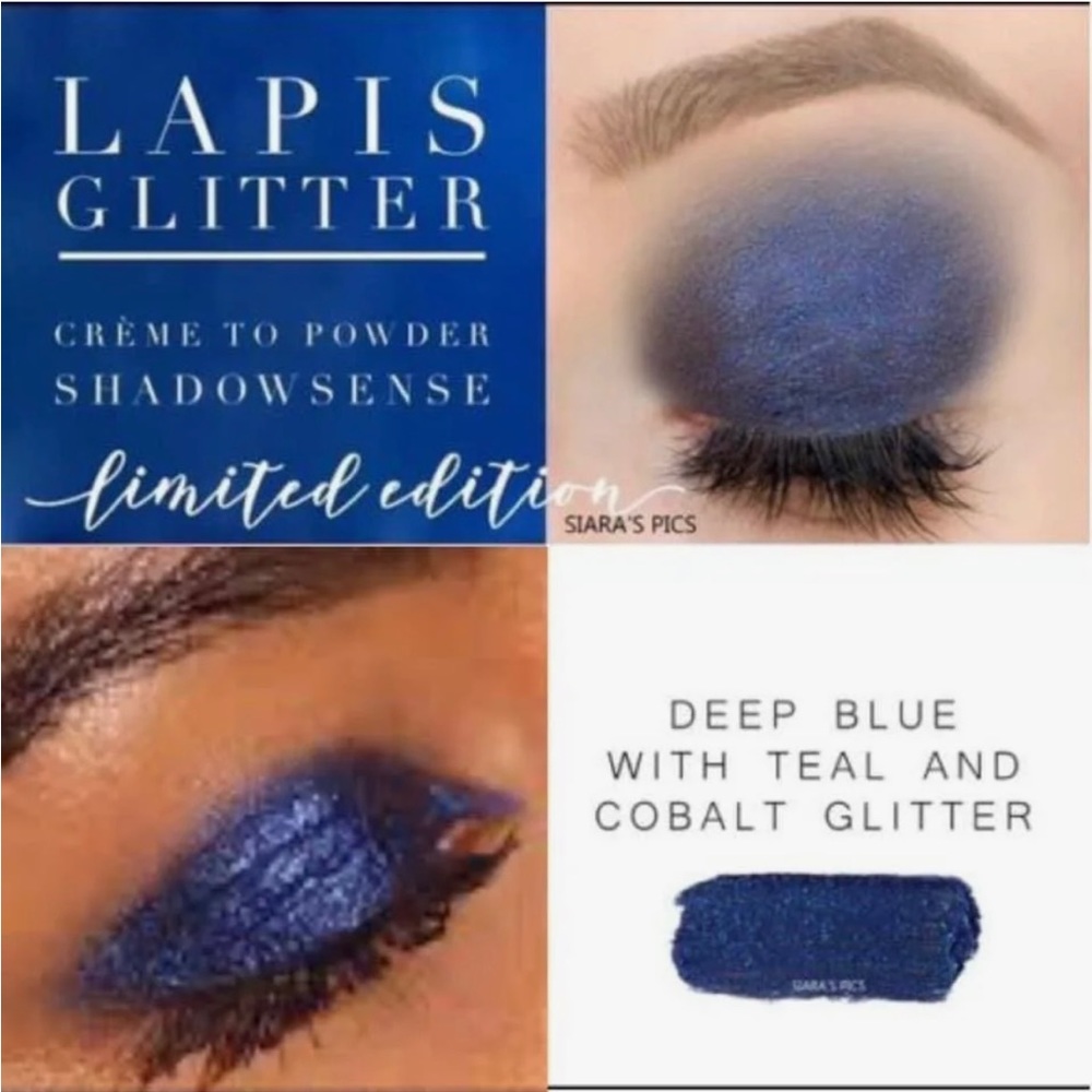 Lapis Glitter ShadowSense- bold, beautiful blue shadow with a pop of glitter.